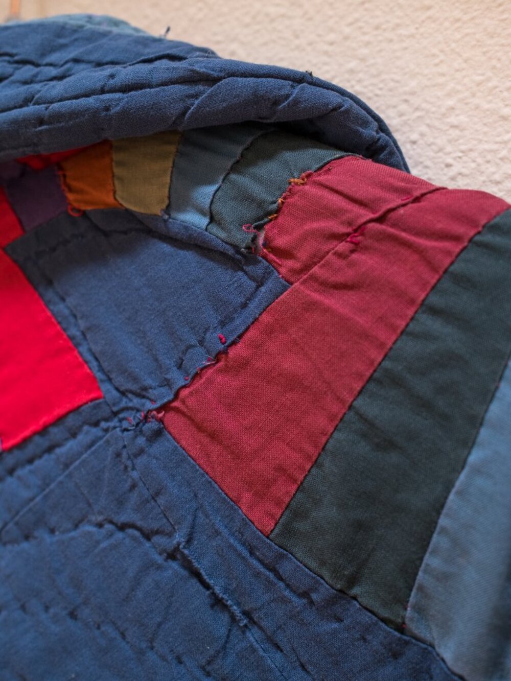 Handmade Vintage Quilt Coat, Rainbow - Picture 11 of 13